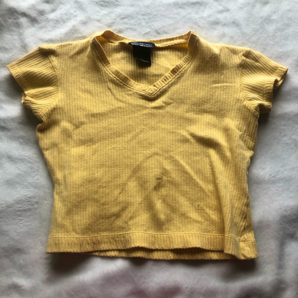 Yellow Crop Top